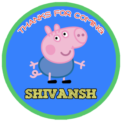 Peppa Pig Thank you Tags (24 Pcs)
