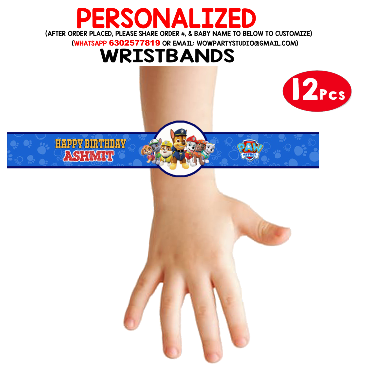 Paw Patrol - Wristbands (12 Pcs)