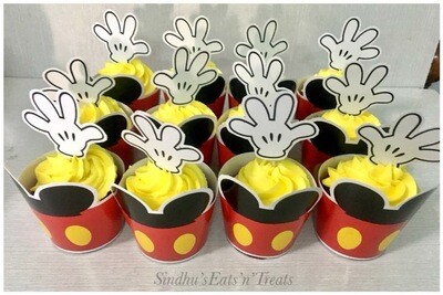 Micky Mouse Cup Cake Wrappers #2 (10Pcs)