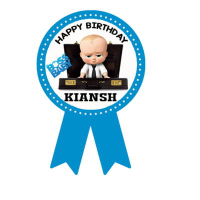 Boss Baby Theme Birthday Badges (10 Pcs)