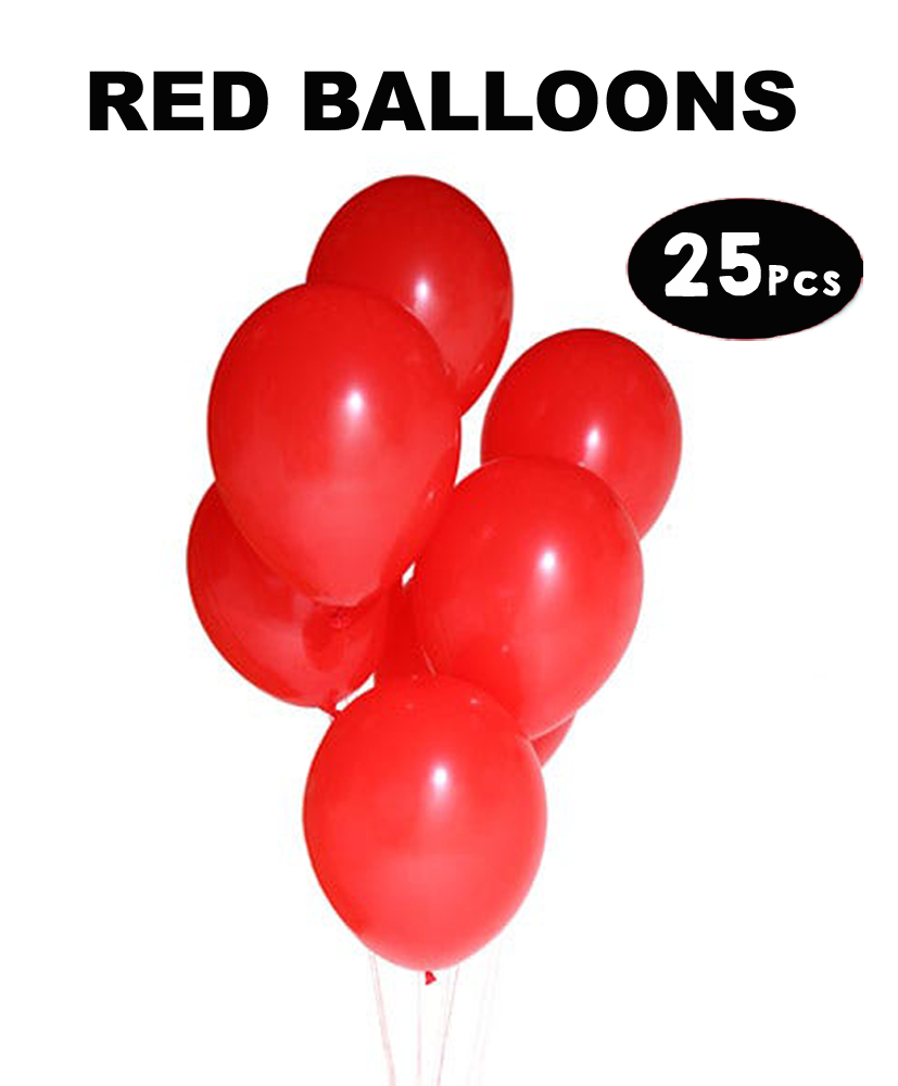 Red Latex Balloons - 30Pcs