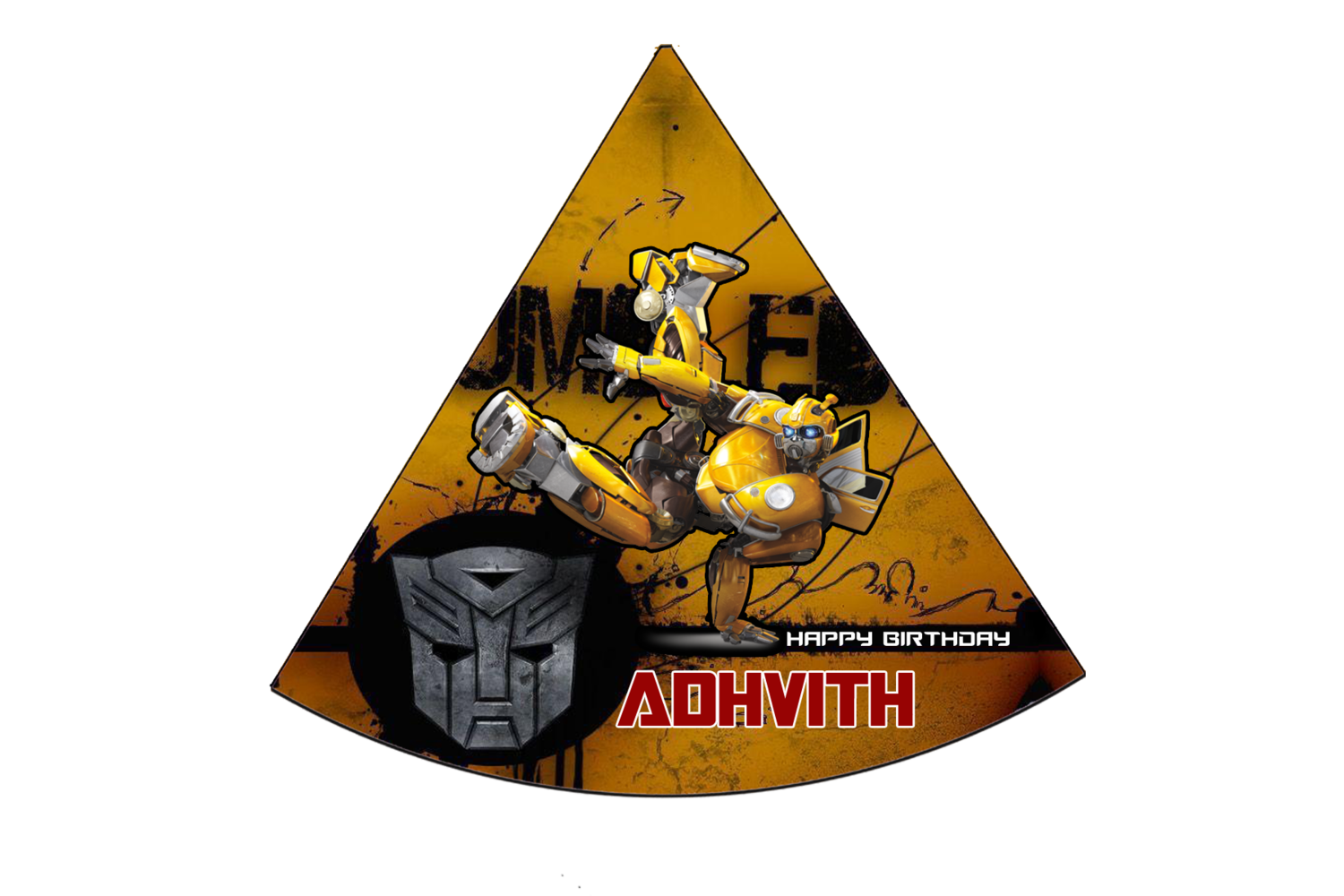 BumbleBee Party Caps / Hats (10 Pcs)