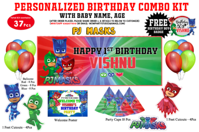 PJ Masks - 37 Pcs Combo Kit