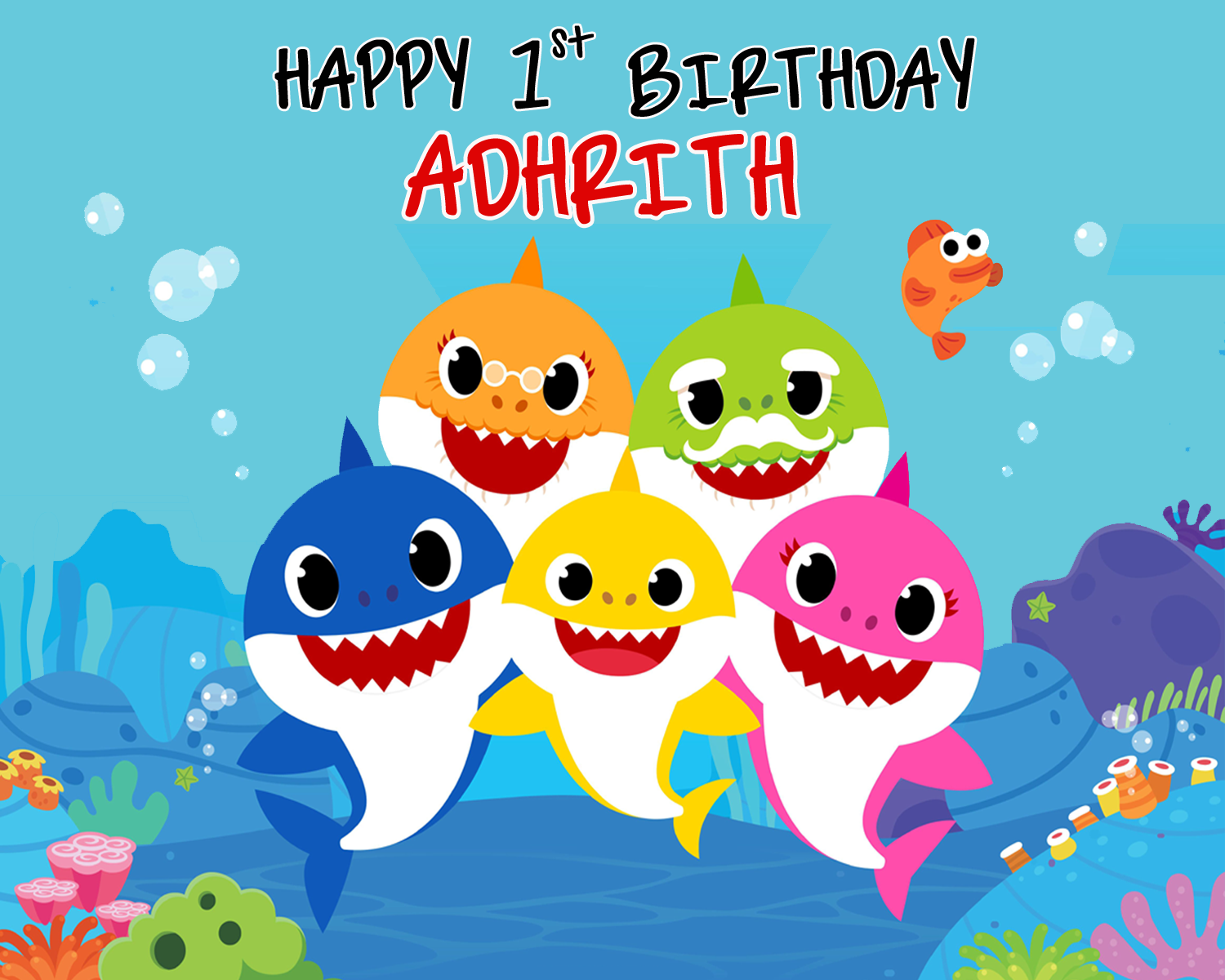 Personalized Birthday Backdrop Banner 4ft X 5ft