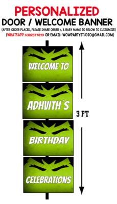 Hulk - Door / Welcome Banner (3ft)
