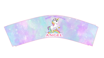Unicorn CupCake Wrappers (10Pcs)