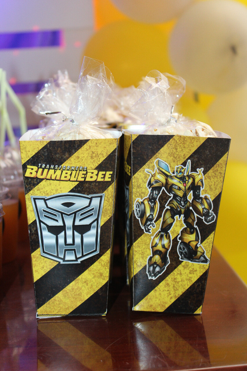 Transformer Bumble Bee Popcorn Boxes (10 Pcs)