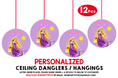 Rapunzel - Ceiling Hangings / Danglers (12 Pcs)