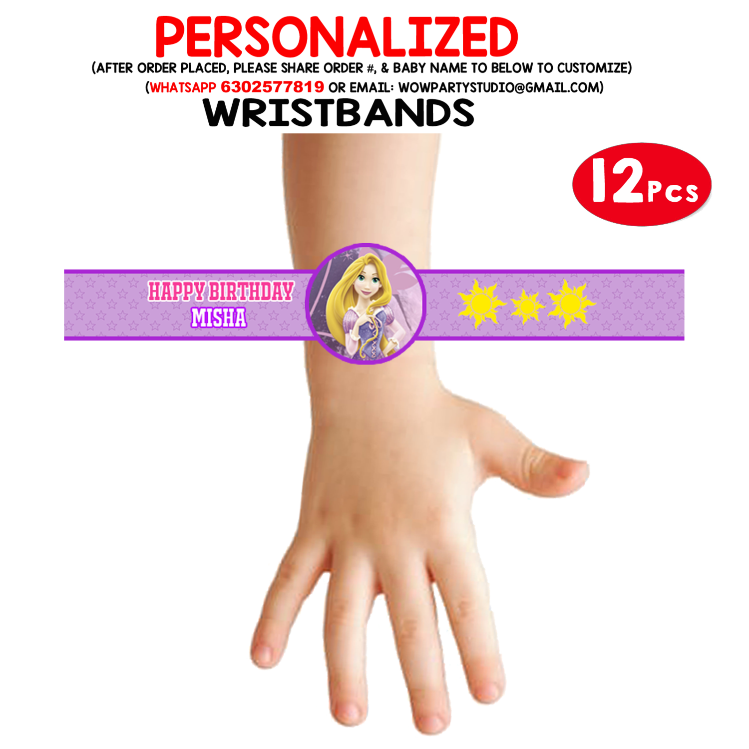 Rapunzel - Wristbands (12 Pcs)