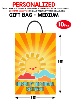 Sunshine Theme - Gift Bag Medium (10 Pcs)