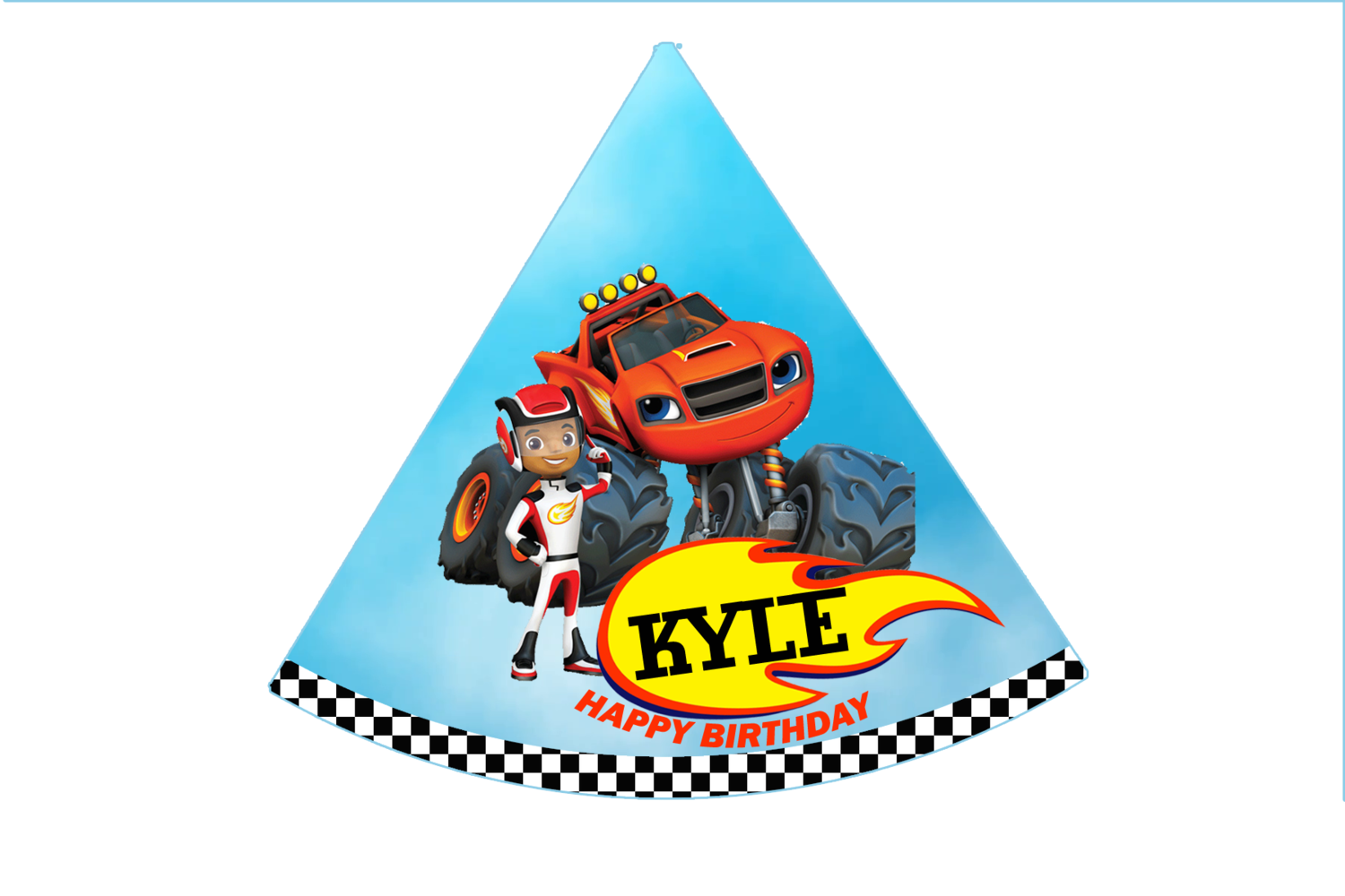 Blaze and the Monster Machine - Party Caps / Hats (10 Pcs)