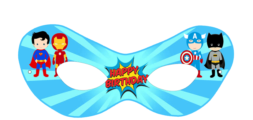 Super Hero Theme Eyemasks (10 Pcs)