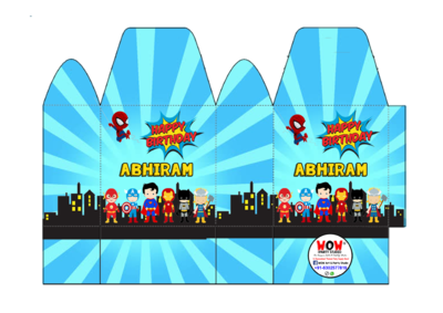 Super Hero Candy / Chocolate Boxes (10 Pcs)