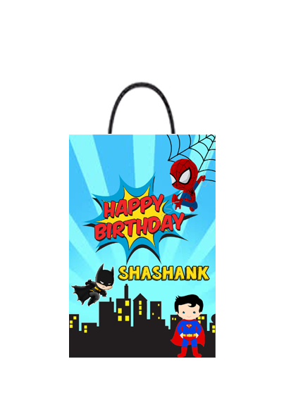 Super Hero Theme - Gift Bag Medium (10 Pcs)