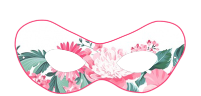 Floral Theme Eyemasks (10 Pcs)