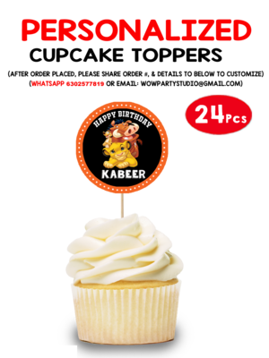Simba - Lion King Cupcake Topper (24 Pcs)
