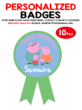 Peppa Pig - Badges (10 Pcs)