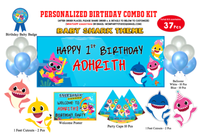 Baby Shark Theme - Combo Kit 37Pcs