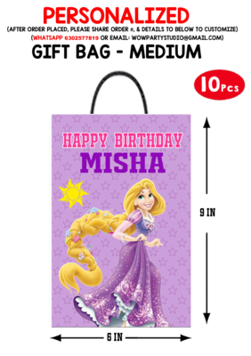 Rapunzel Theme - Gift Bag Medium (10 Pcs)