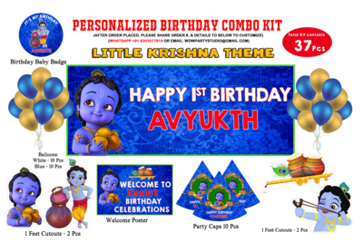 Little Krishna Theme - Combo Kit 37Pcs