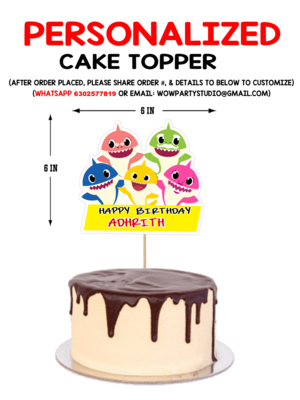 Baby Shark - Cake Topper Combo
