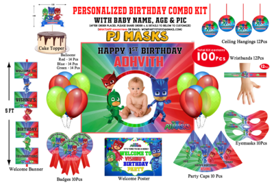 PJ Masks Theme - 100 Pcs Combo Kit