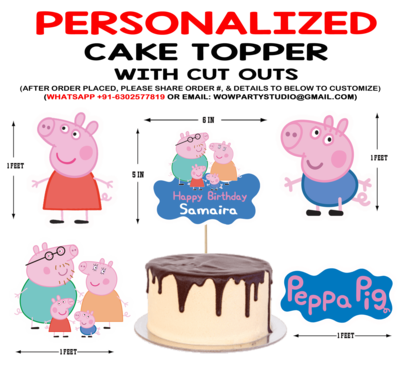 Peppa Pig - Cake Topper Combo