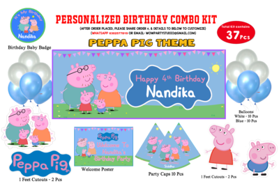 Peppa Pig Theme - Combo Kit 37Pcs