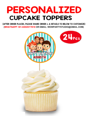 Download Cocomelon Cake Topper Png PNG