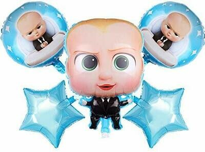 Boss Baby Theme Foil Balloons Set of 5 Pcs