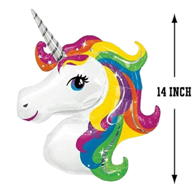 Unicorn Theme Foil Balloon Combo- 51 Pcs