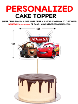 Car Theme - Cake Topper Combo