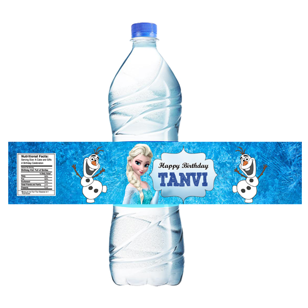 Frozen Elsa Water Bottle Wrappers (10Pcs)