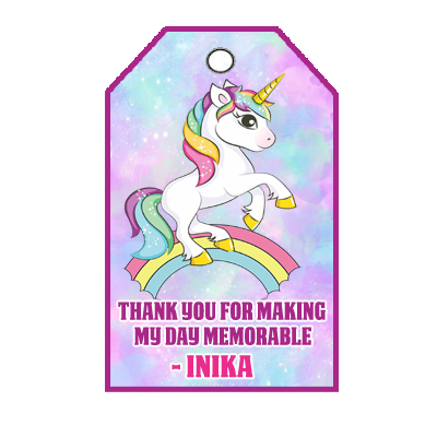 Unicorn Thank you Tags (24 Pcs)