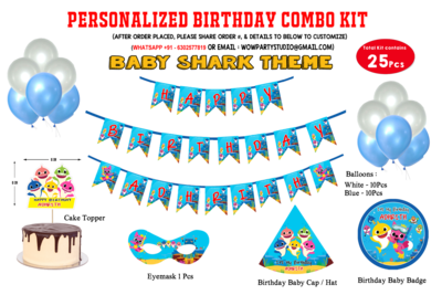 Baby Shark Theme - Combo Kit 25Pcs