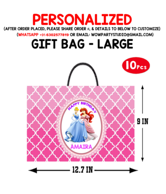 Princess Disney Gift Bag - Large (10 Pcs)