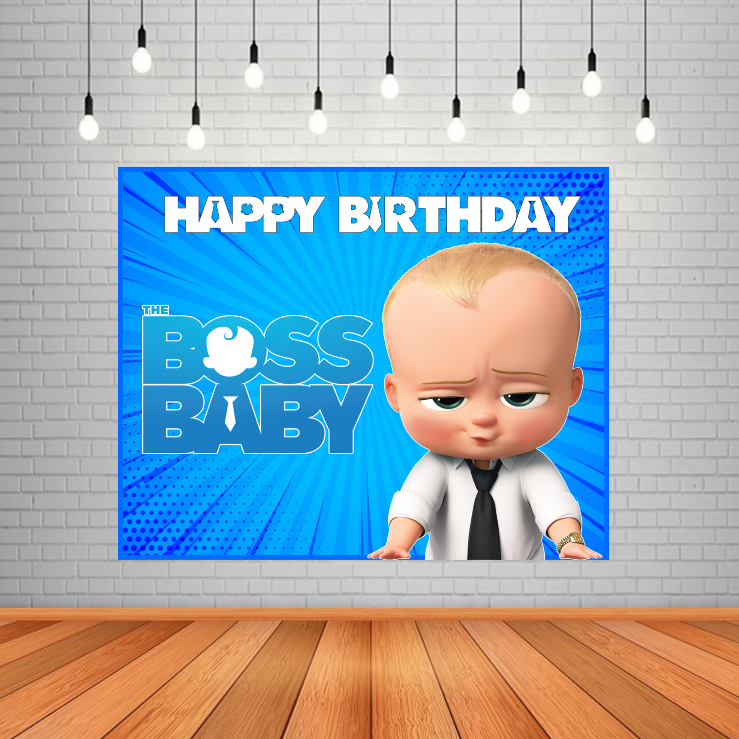 Boss Baby Backdrop / Background Banner (4ft x 5ft) #3