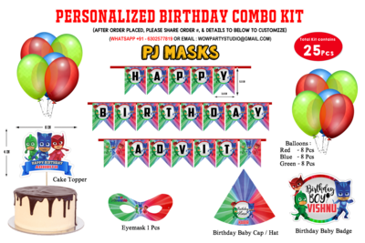 PJ Masks Theme - Combo Kit 25Pcs