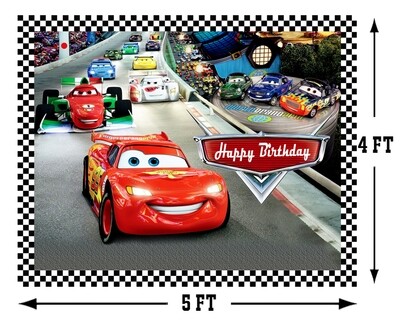 Car Backdrop / Background Banner (4ft x 5ft)