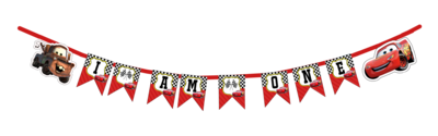 McQueen Car I am One Bunting Banner