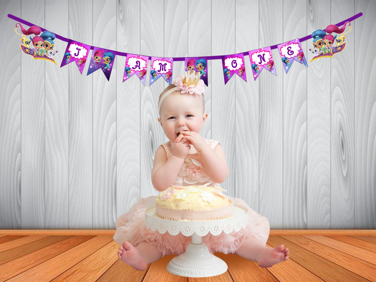 Shimmer &amp; Shine I am One Bunting Banner