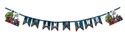 Avengers I am Two Bunting Banner