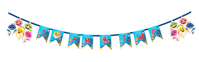 Baby Shark I am Two Bunting Banner