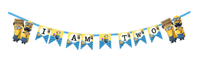 Minion I am Two Bunting Banner