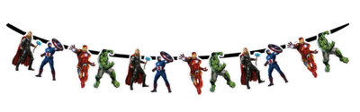 Avengers Characters Bunting Banner