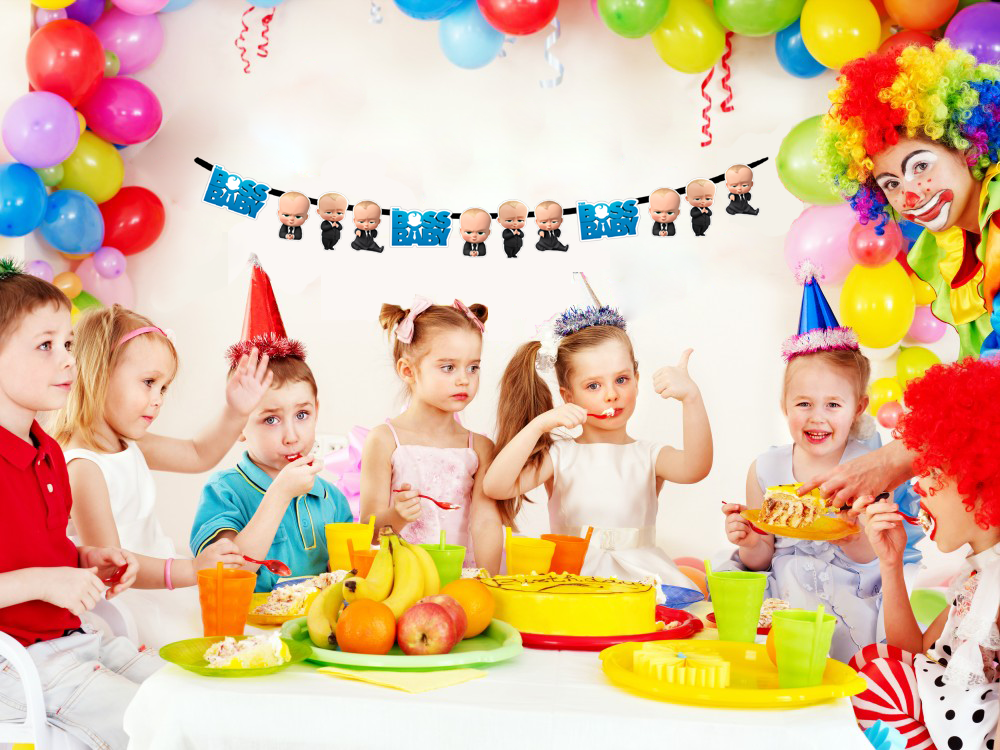 Boss Baby Characters Bunting Banner