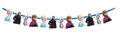 Frozen Elsa Characters Bunting Banner
