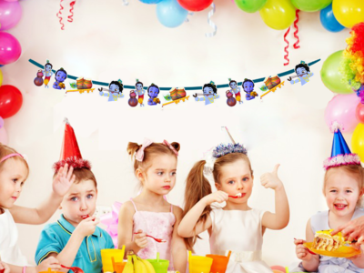 Little Krishna Characters Bunting Banner