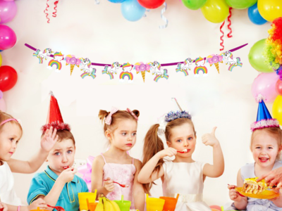 Unicorn Characters Bunting Banner