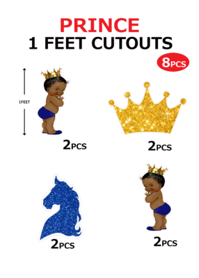 Royal Prince - Cutouts (1ft) - 8 Pcs